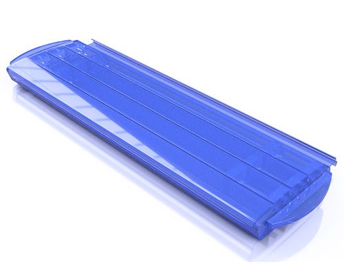 Pool Rollladenprofil Transparent Blau